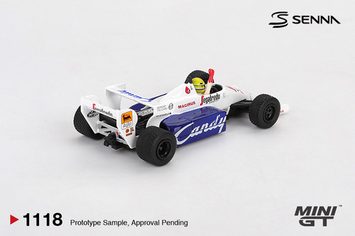 1/64 Mini GT 1984 Formula 1 Toleman TG184 #19 Ayrton Senna 1984 Monaco Grand Prix 2nd Place Diecast Car Model 1/64 Mini GT 1984 Formula 1 Toleman TG184 #19 Ayrton Senna 1984 Monaco Grand Prix 2nd Place Diecast Car Model