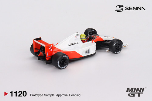 1/64 Mini GT 1991 Formula 1 McLaren MP4/6 #1 Ayrton Senna 1991 Japanese Grand Prix 2nd Place Diecast Car Model 1/64 Mini GT 1991 Formula 1 McLaren MP4/6 #1 Ayrton Senna 1991 Japanese Grand Prix 2nd Place Diecast Car Model