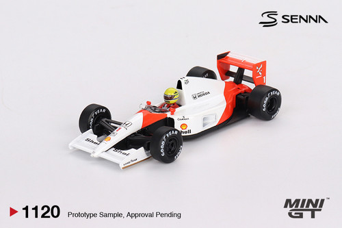 1/64 Mini GT 1991 Formula 1 McLaren MP4/6 #1 Ayrton Senna 1991 Japanese Grand Prix 2nd Place Diecast Car Model 1/64 Mini GT 1991 Formula 1 McLaren MP4/6 #1 Ayrton Senna 1991 Japanese Grand Prix 2nd Place Diecast Car Model