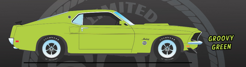 1/18 ACME 1969 Ford Mustang 600 (Groovy Green) Diecast Car Model 1/18 ACME 1969 Ford Mustang 600 (Groovy Green) Diecast Car Model