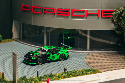 1/64 Tarmac Works Porsche 911 GT3 Cup (992) Fire Monkey Motorsport (Green) Diecast Car Model 1/64 Tarmac Works Porsche 911 GT3 Cup (992) Fire Monkey Motorsport (Green) Diecast Car Model