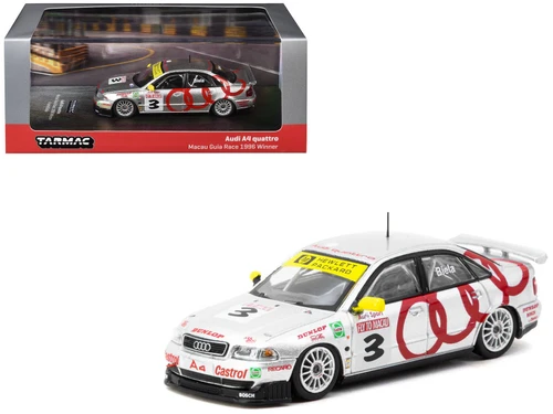 1/64 Tarmac Works Audi A4 Quattro Macau Guia Race 1996 Winner Frank Biela Diecast Car Model
