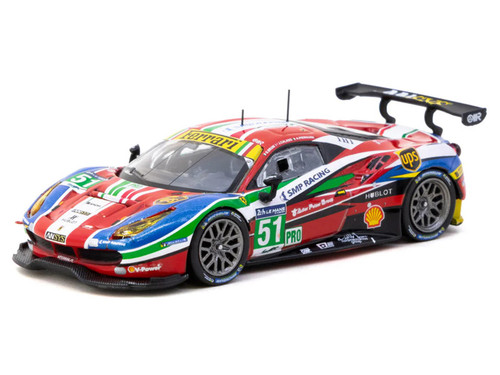 1/64 Tarmac Works 2016 Ferrari 488 GTE 24h of Le Mans 2016 G. Bruni, J. Calado, A. Pier Guidi Diecast Car Model