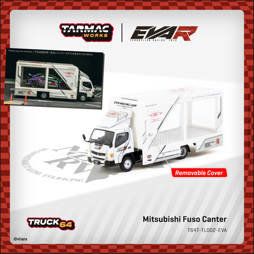 1/64 Tarmac Works Mitsubishi Fuso Canter EVA Racing Diecast Car Model 1/64 Tarmac Works Mitsubishi Fuso Canter EVA Racing Diecast Car Model