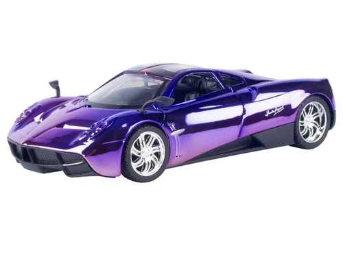 1/24 Motormax Pagani Huayra (Purple & Pink Holographic Chrome) Diecast Car Model