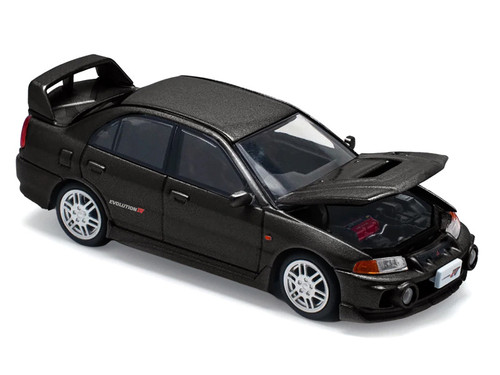 Mitsubishi Lancer Evolution IV RHD (Right Hand Drive) Pyrenees Black Pearl 1/64 Diecast Model Car by Pop Race Mitsubishi Lancer Evolution IV RHD (Right Hand Drive) Pyrenees Black Pearl 1/64 Diecast Model Car by Pop Race
