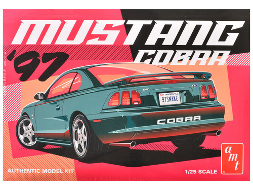 Skill 2 Model Kit 1997 Ford Mustang Cobra 1/25 Scale Model by AMT Skill 2 Model Kit 1997 Ford Mustang Cobra 1/25 Scale Model by AMT