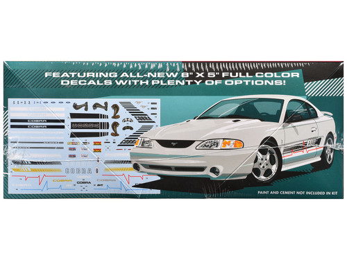 Skill 2 Model Kit 1997 Ford Mustang Cobra 1/25 Scale Model by AMT Skill 2 Model Kit 1997 Ford Mustang Cobra 1/25 Scale Model by AMT