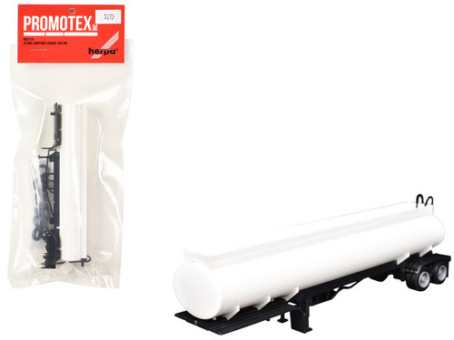 Elliptical Tanker Trailer White 1/87 (HO) Plastic Model by Promotex Elliptical Tanker Trailer White 1/87 (HO) Plastic Model by Promotex