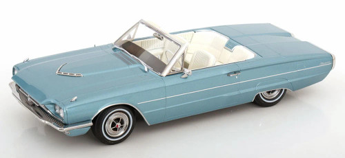 1/18 KK-Scale 1966 Ford Thunderbird Convertible (Light Blue Metallic) Diecast Car Model 1/18 KK-Scale 1966 Ford Thunderbird Convertible (Light Blue Metallic) Diecast Car Model