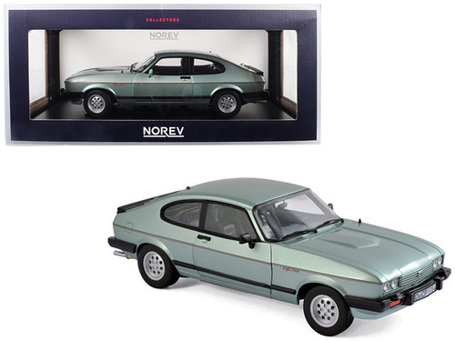 1982 Ford Capri 2.8 Injection Light Green Metallic 1/18 Diecast Model Car by Norev