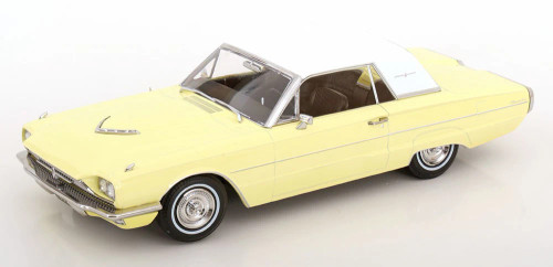 1/18 KK-Scale 1966 Ford Thunderbird Hardtop Coupe (Yellow & White) Diecast Car Model 1/18 KK-Scale 1966 Ford Thunderbird Hardtop Coupe (Yellow & White) Diecast Car Model