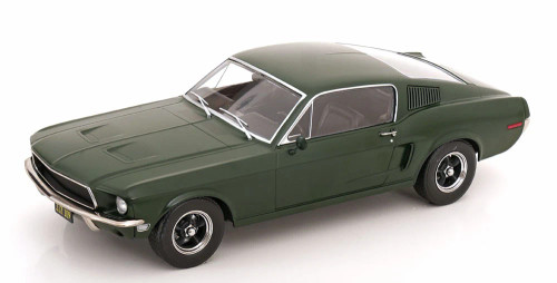1/18 KK-Scale 1968 Ford Mustang GT Fastback 1968 Movie Bullitt (Dark Green) Diecast Car Model 1/18 KK-Scale 1968 Ford Mustang GT Fastback 1968 Movie Bullitt (Dark Green) Diecast Car Model