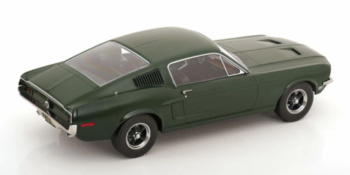 1/18 KK-Scale 1968 Ford Mustang GT Fastback 1968 Movie Bullitt (Dark Green) Diecast Car Model 1/18 KK-Scale 1968 Ford Mustang GT Fastback 1968 Movie Bullitt (Dark Green) Diecast Car Model