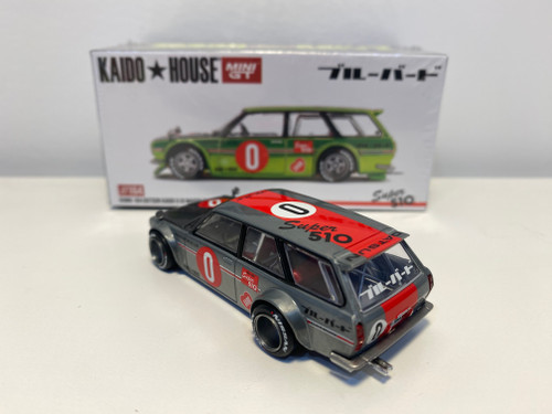 CHASE CAR 1/64 Kaido House Datsun KAIDO 510 Wagon OG Flo (Raw Metal Silver Grey) Diecast Car Model CHASE CAR 1/64 Kaido House Datsun KAIDO 510 Wagon OG Flo (Raw Metal Silver Grey) Diecast Car Model