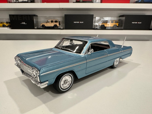 1/26 Maisto 1964 Chevrolet Impala SS (Blue) Diecast Car Model (new no retail box) 1/26 Maisto 1964 Chevrolet Impala SS (Blue) Diecast Car Model (new no retail box)