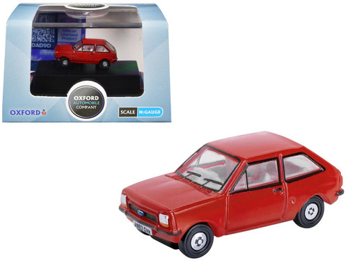 Ford Fiesta Mk1 RHD (Right Hand Drive) Venetian Red 1/148 (N) Scale Diecast Model Car by Oxford Diecast Ford Fiesta Mk1 RHD (Right Hand Drive) Venetian Red 1/148 (N) Scale Diecast Model Car by Oxford Diecast