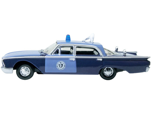 1960 Ford Fairlane Sedan "Massachusetts State Police Radar Car" Blue Two-Tone 1/87 (HO) Scale Diecast Model Car by Oxford Diecast 1960 Ford Fairlane Sedan "Massachusetts State Police Radar Car" Blue Two-Tone 1/87 (HO) Scale Diecast Model Car by Oxford Diecast