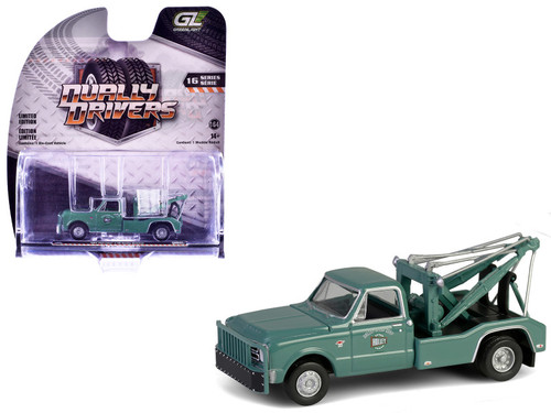 1967 Chevrolet C-30 Dually Wrecker Tow Truck "Holley Speed Shop" Green "Dually Drivers" Series 16 1/64 Diecast Model Car by Greenlight 1967 Chevrolet C-30 Dually Wrecker Tow Truck "Holley Speed Shop" Green "Dually Drivers" Series 16 1/64 Diecast Model Car by Greenlight