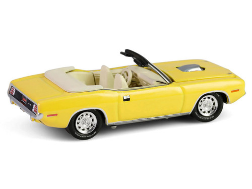 1970 Plymouth 'Cuda Convertible Yellow "Barrett-Jackson" Series 15 1/64 Diecast Model Car by Greenlight 1970 Plymouth 'Cuda Convertible Yellow "Barrett-Jackson" Series 15 1/64 Diecast Model Car by Greenlight