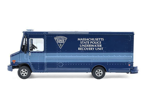 2019 Step Van "Massachusetts State Police Underwater Recovery Unit" Blue Two-Tone "H.D. Trucks" Series 26 1/64 Diecast Model Car by Greenlight 2019 Step Van "Massachusetts State Police Underwater Recovery Unit" Blue Two-Tone "H.D. Trucks" Series 26 1/64 Diecast Model Car by Greenlight