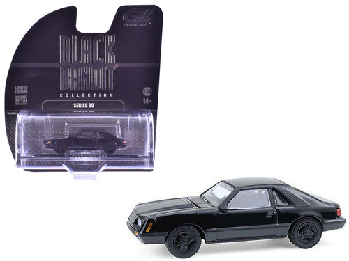 1979 Ford Mustang Fastback Black "Black Bandit" Series 30 1/64 Diecast Model Car by Greenlight 1979 Ford Mustang Fastback Black "Black Bandit" Series 30 1/64 Diecast Model Car by Greenlight