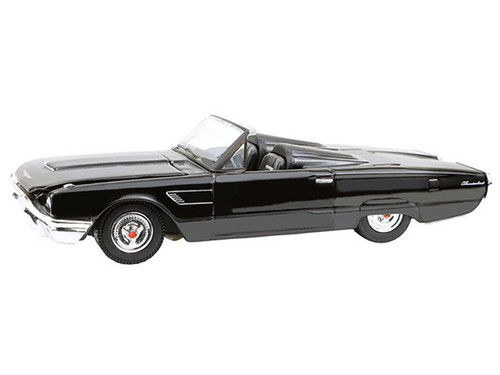 1965 Ford Thunderbird with Tonneau Cover Black "Black Bandit" Series 30 1/64 Diecast Model Car by Greenlight 1965 Ford Thunderbird with Tonneau Cover Black "Black Bandit" Series 30 1/64 Diecast Model Car by Greenlight