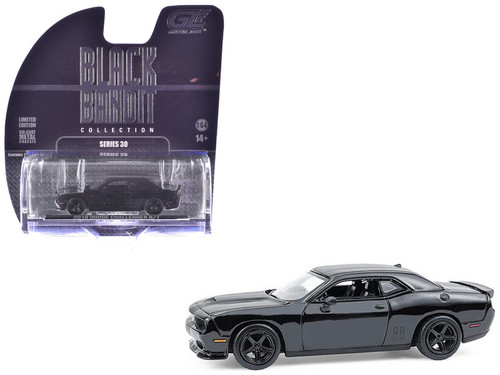 2016 Dodge Challenger R/T Hemi Black "Black Bandit" Series 30 1/64 Diecast Model Car by Greenlight 2016 Dodge Challenger R/T Hemi Black "Black Bandit" Series 30 1/64 Diecast Model Car by Greenlight