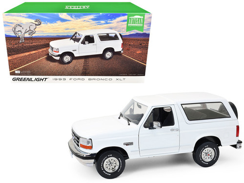 1993 Ford Bronco XLT Oxford White "Artisan Collection" 1/18 Diecast Model Car by Greenlight 1993 Ford Bronco XLT Oxford White "Artisan Collection" 1/18 Diecast Model Car by Greenlight