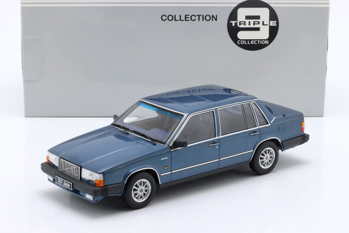 1/18 Triple9 1985 Volvo 760 Turbo (Blue Metallic) Diecast Car Model 1/18 Triple9 1985 Volvo 760 Turbo (Blue Metallic) Diecast Car Model