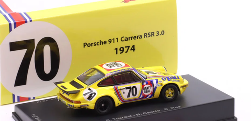 1/64 Spark Porsche 911 Carrera RSR 3.0 No.70 24H Le Mans 1974 R. Touroul - H. Cachia - D. Rua Car Model