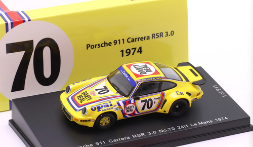 1/64 Spark Porsche 911 Carrera RSR 3.0 No.70 24H Le Mans 1974 R. Touroul - H. Cachia - D. Rua Car Model