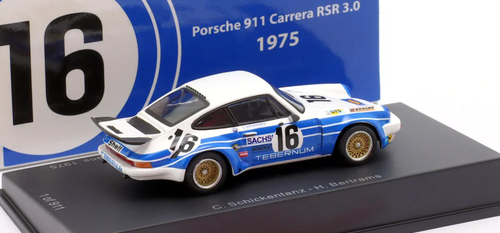 1/64 Spark Porsche 911 Carrera RSR 3.0 No.16 24H Le Mans 1975 C. Schickentanz - H. Bertrams Car Model