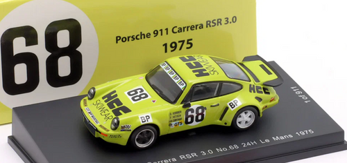 1/64 Spark Porsche 911 Carrera RSR 3.0 No.68 24H Le Mans 1975 F. Vetsch - G. Verrier - J-R. Corthay Car Model