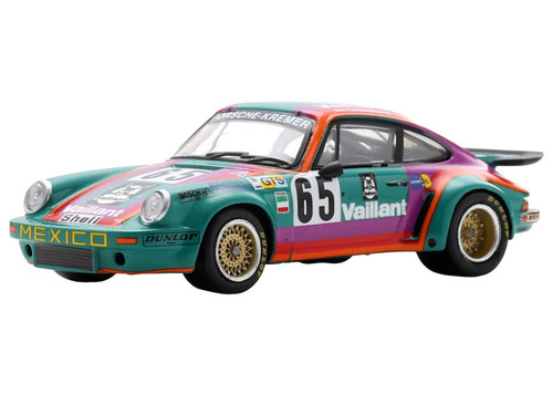 1/64 Spark Porsche 911 Carrera RSR 3.0 No.65 24H Le Mans 1975 B. Sprowls - J. Carlos Bolanos - A. Contreras Car Model