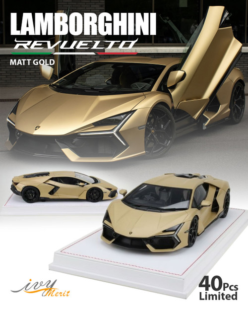 1/18 Ivy Lamborghini Revuelto (Matte Gold) Car Model Limited 50 Pieces 1/18 Ivy Lamborghini Revuelto (Matte Gold) Car Model Limited 50 Pieces