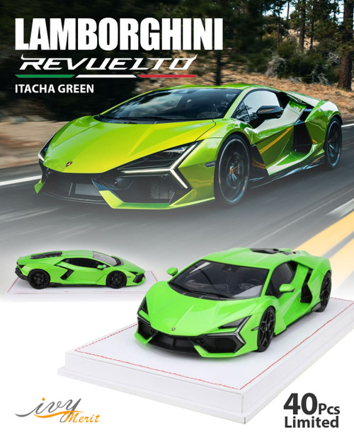 1/18 Ivy Lamborghini Revuelto (Green) Car Model Limited 50 Pieces 1/18 Ivy Lamborghini Revuelto (Green) Car Model Limited 50 Pieces
