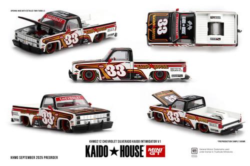 1/64 Kaido House Chevrolet Silverado KAIDO Intimidator V1 #33 Diecast Car Model 1/64 Kaido House Chevrolet Silverado KAIDO Intimidator V1 #33 Diecast Car Model