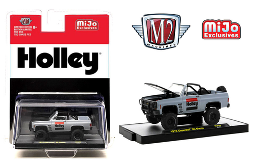 AS-IS 1/64 M2 Machines 1973 Chevrolet K5 Blazer Open Top 4×4 Holley (Grey) Diecast Car Model AS-IS 1/64 M2 Machines 1973 Chevrolet K5 Blazer Open Top 4×4 Holley (Grey) Diecast Car Model