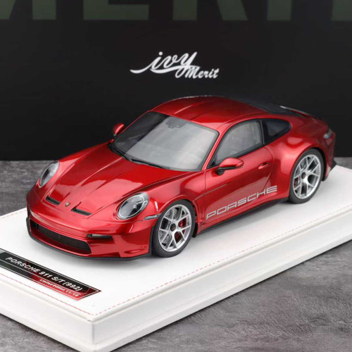 1/18 Ivy Porsche 911 992 S/T (Red with Silver Wheels) Car Model 1/18 Ivy Porsche 911 992 S/T (Red with Silver Wheels) Car Model