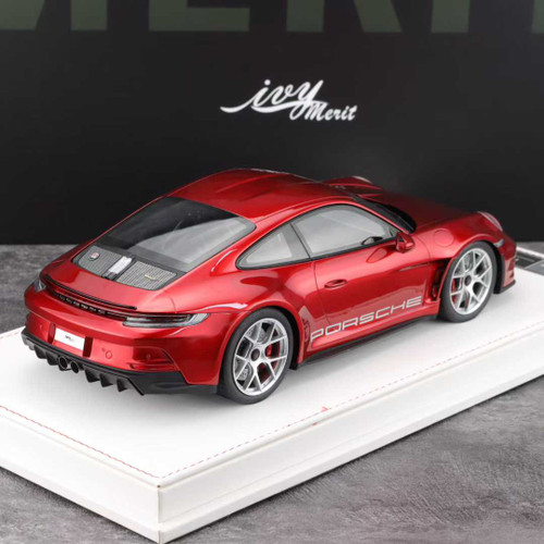 1/18 Ivy Porsche 911 992 S/T (Red with Silver Wheels) Car Model 1/18 Ivy Porsche 911 992 S/T (Red with Silver Wheels) Car Model