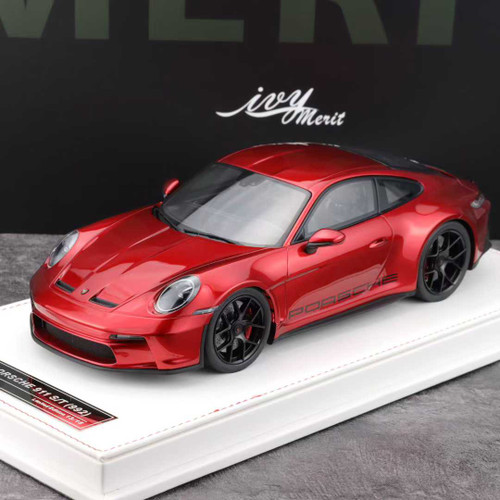 1/18 Ivy Porsche 911 992 S/T (Red with Black Wheels) Car Model 1/18 Ivy Porsche 911 992 S/T (Red with Black Wheels) Car Model