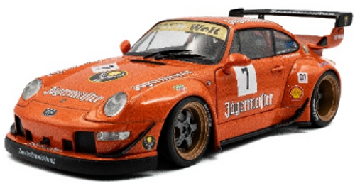 1/18 Solido Porsche 911 997 RWB #7 (Orange) Diecast Car Model 1/18 Solido Porsche 911 997 RWB #7 (Orange) Diecast Car Model