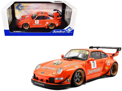1/64 Inno Porsche 911 RWB 997 Orange Burning Flame Diecast Car