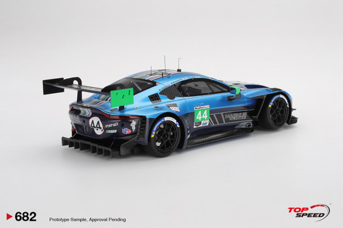 1/18 Top Speed 2025 Aston Martin Vantage GT3 EVO #44 Magnus Racing 2025 IMSA Daytona 24 Hrs Car Model 1/18 Top Speed 2025 Aston Martin Vantage GT3 EVO #44 Magnus Racing 2025 IMSA Daytona 24 Hrs Car Model