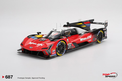 1/18 Top Speed 2025 Cadillac V-Series.R #31 CADILLAC WHELEN 2025 IMSA Daytona 24 Hrs Car Model 1/18 Top Speed 2025 Cadillac V-Series.R #31 CADILLAC WHELEN 2025 IMSA Daytona 24 Hrs Car Model