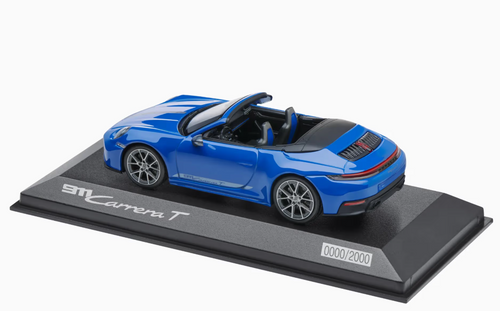 1/43 Dealer Edition 2024 Porsche 911 (992.2) Carrera T Convertible (Lugano Blue) Car Model 1/43 Dealer Edition 2024 Porsche 911 (992.2) Carrera T Convertible (Lugano Blue) Car Model