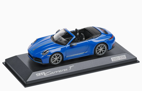 1/43 Dealer Edition 2024 Porsche 911 (992.2) Carrera T Convertible (Lugano Blue) Car Model 1/43 Dealer Edition 2024 Porsche 911 (992.2) Carrera T Convertible (Lugano Blue) Car Model