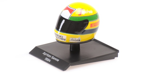 1/10 Minichamps 1984 Formula 1 Ayrton Senna Helmet Model 1/10 Minichamps 1984 Formula 1 Ayrton Senna Helmet Model