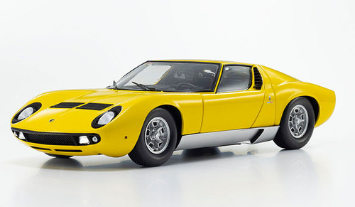 1/18 Kyosho Lamborghini Miura P400 (Yellow) Diecast Car Model 1/18 Kyosho Lamborghini Miura P400 (Yellow) Diecast Car Model